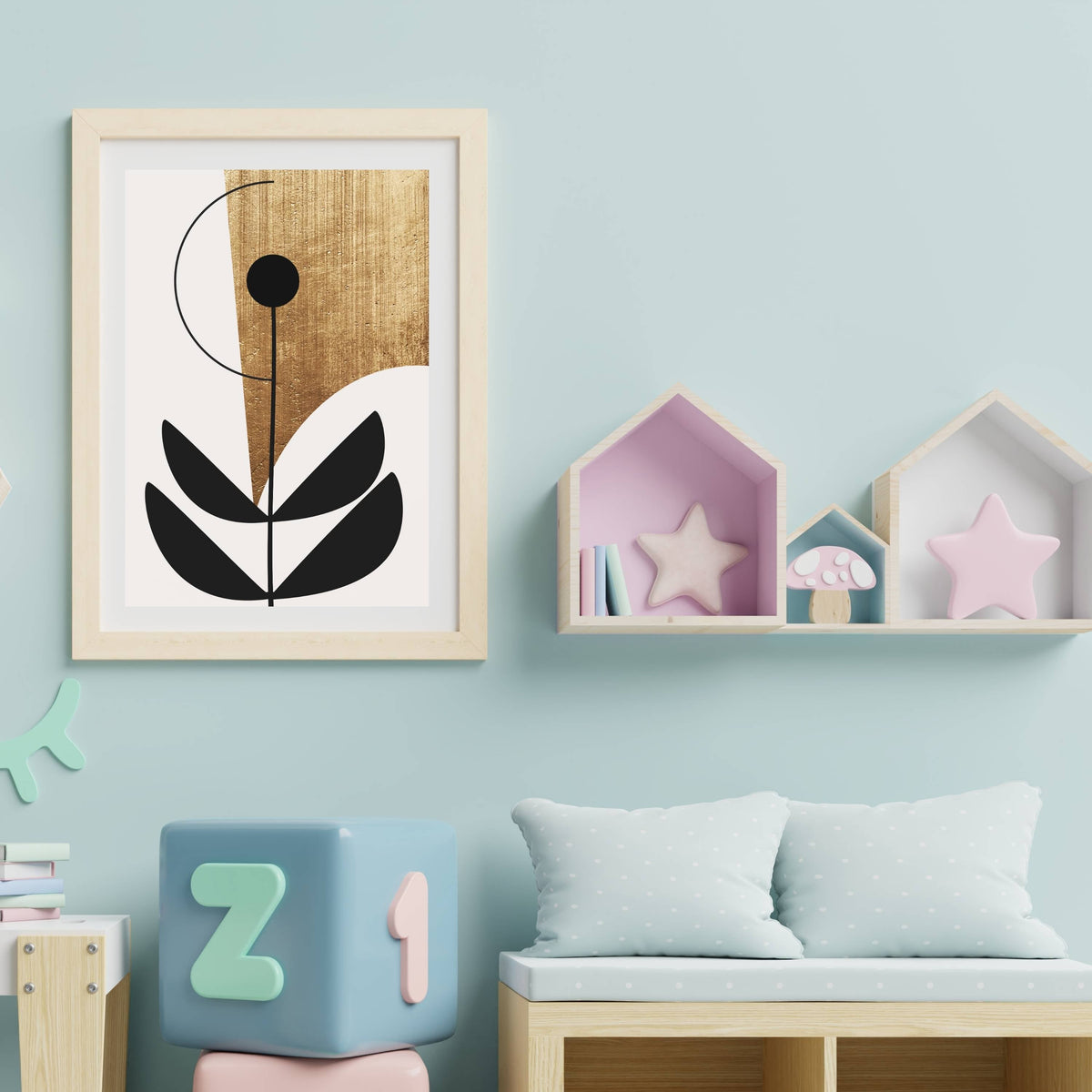 Oakmere Curve Botanical Wall Art Print — gallery image 19