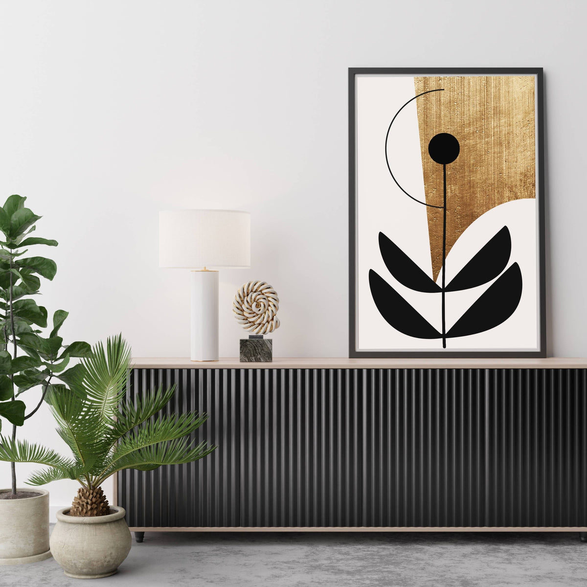 Oakmere Curve Botanical Wall Art Print — gallery image 9