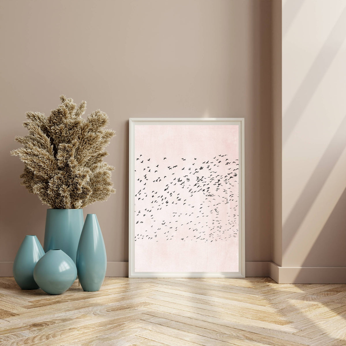Rosewood Curve Bird Wall Art Print — gallery image 11