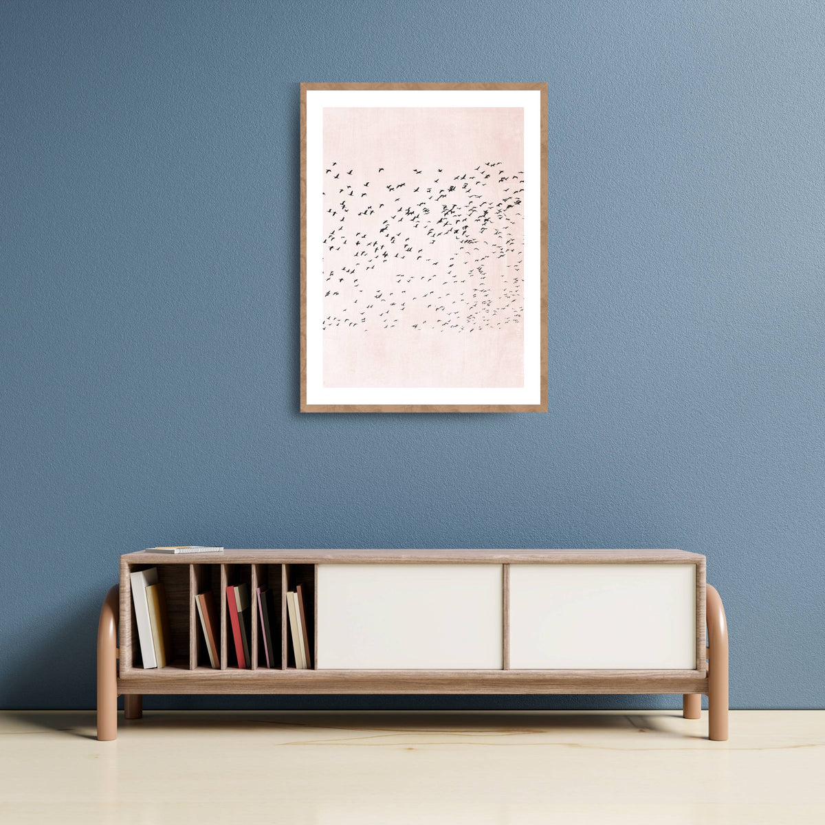 Rosewood Curve Bird Wall Art Print — gallery image 16