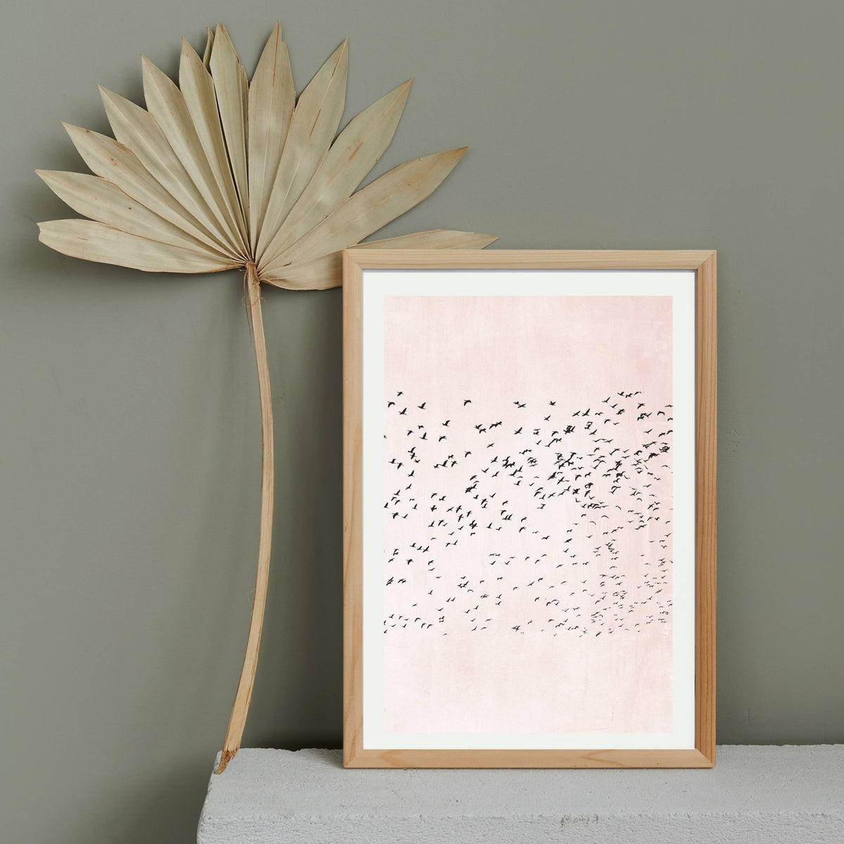 Rosewood Curve Bird Wall Art Print — gallery image 5