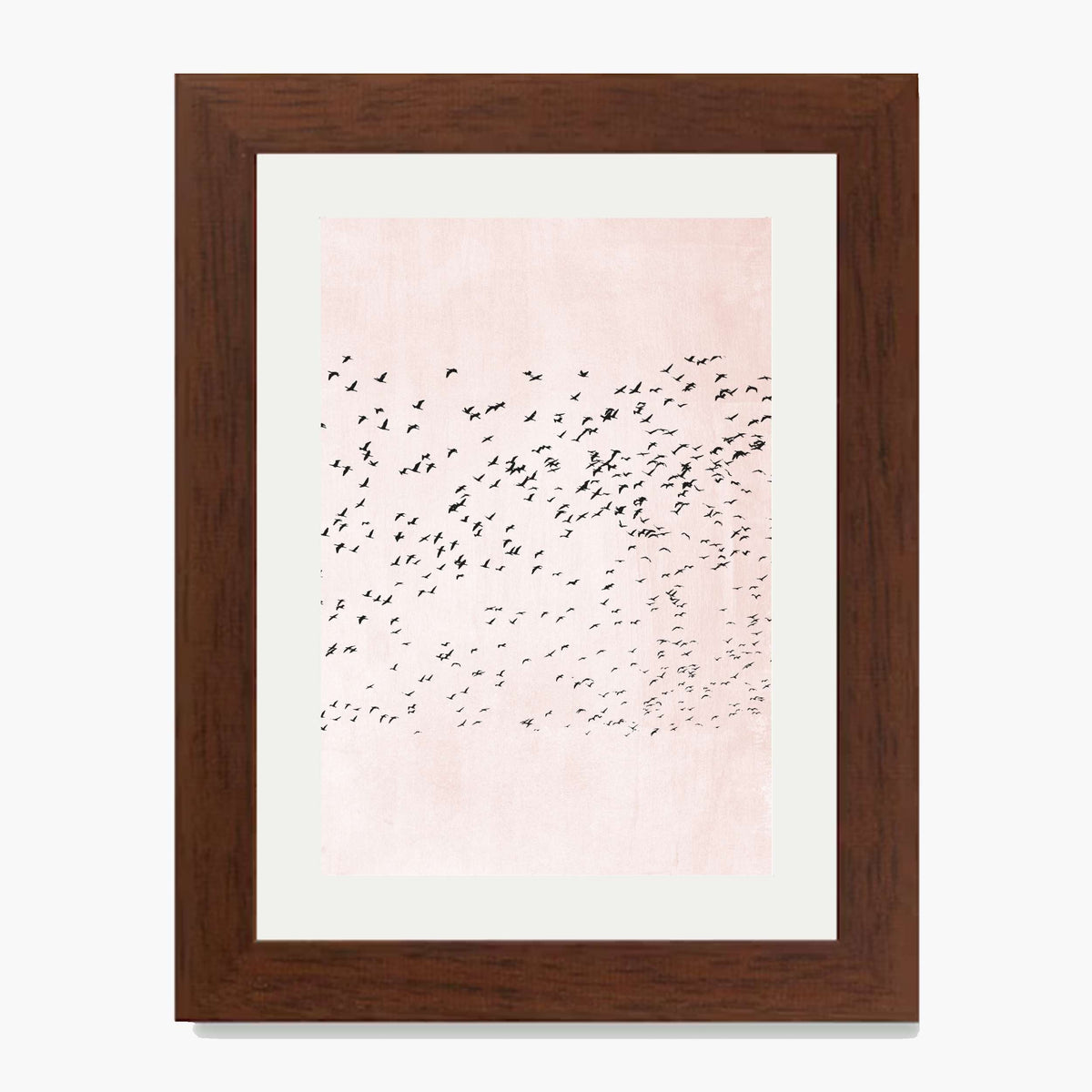 Rosewood Curve Bird Wall Art Print — gallery image 1