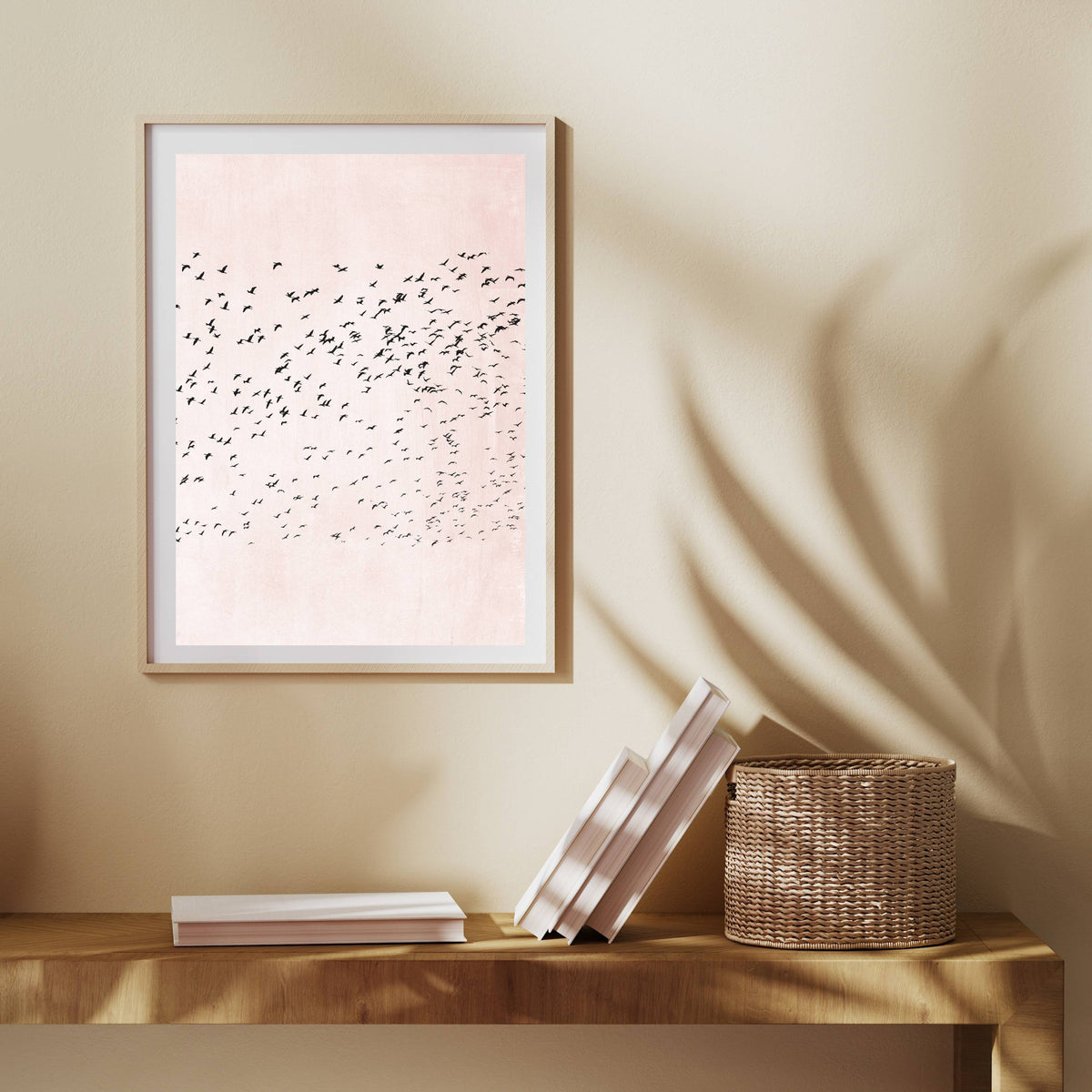 Rosewood Curve Bird Wall Art Print — gallery image 4