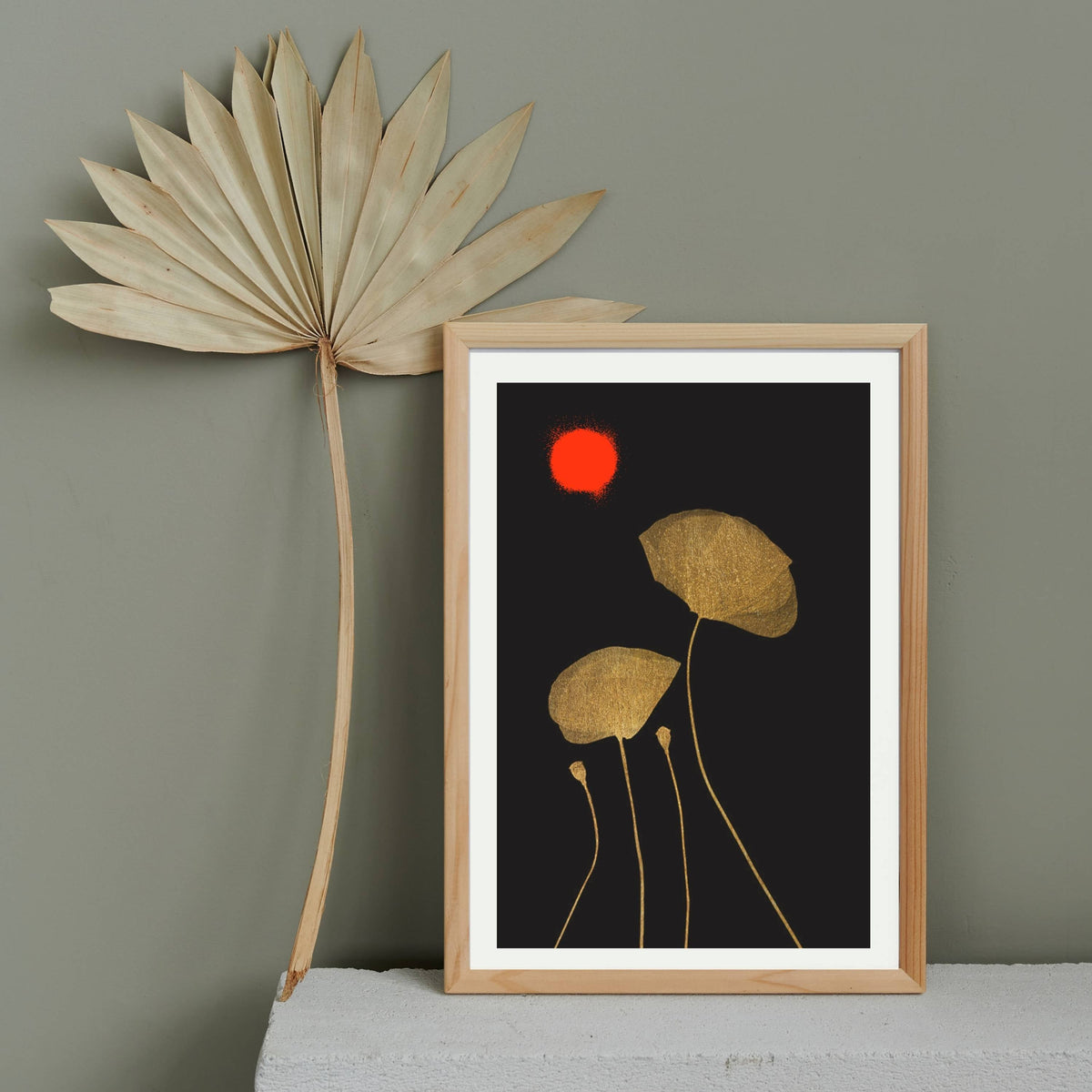 Wickham Curve Poppy Wall Art Print — gallery image 8