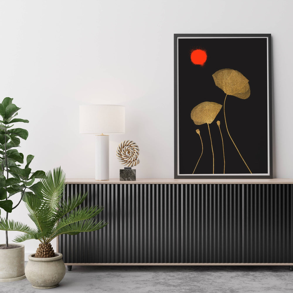 Wickham Curve Poppy Wall Art Print — gallery image 4