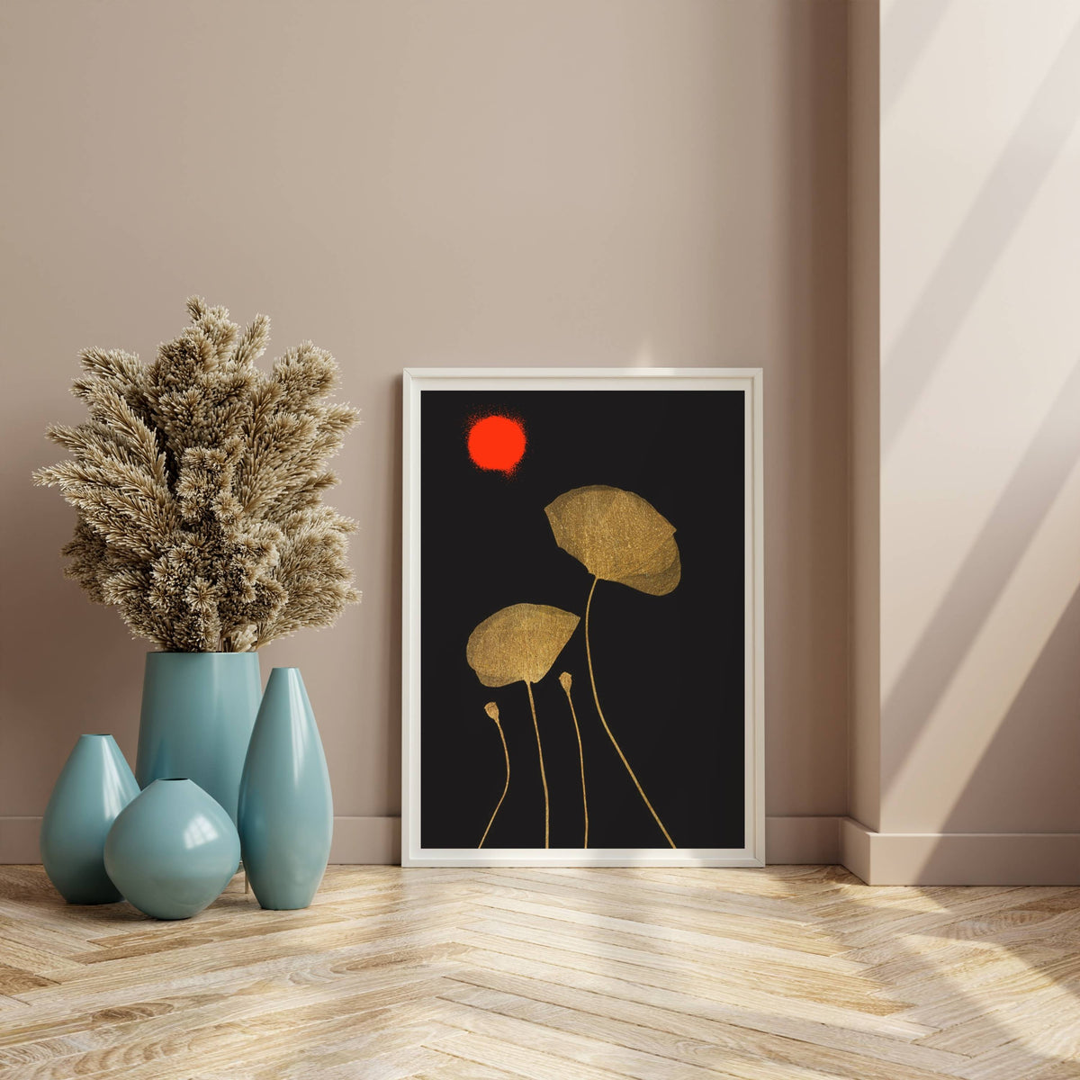 Wickham Curve Poppy Wall Art Print — gallery image 6