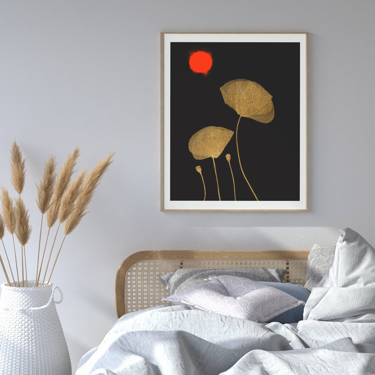 Wickham Curve Poppy Wall Art Print — gallery image 15