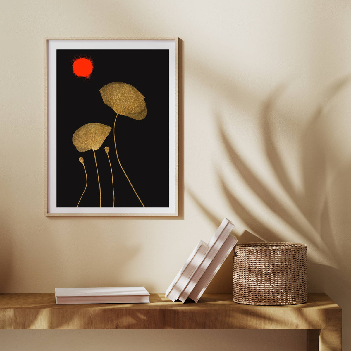 Wickham Curve Poppy Wall Art Print — gallery image 5