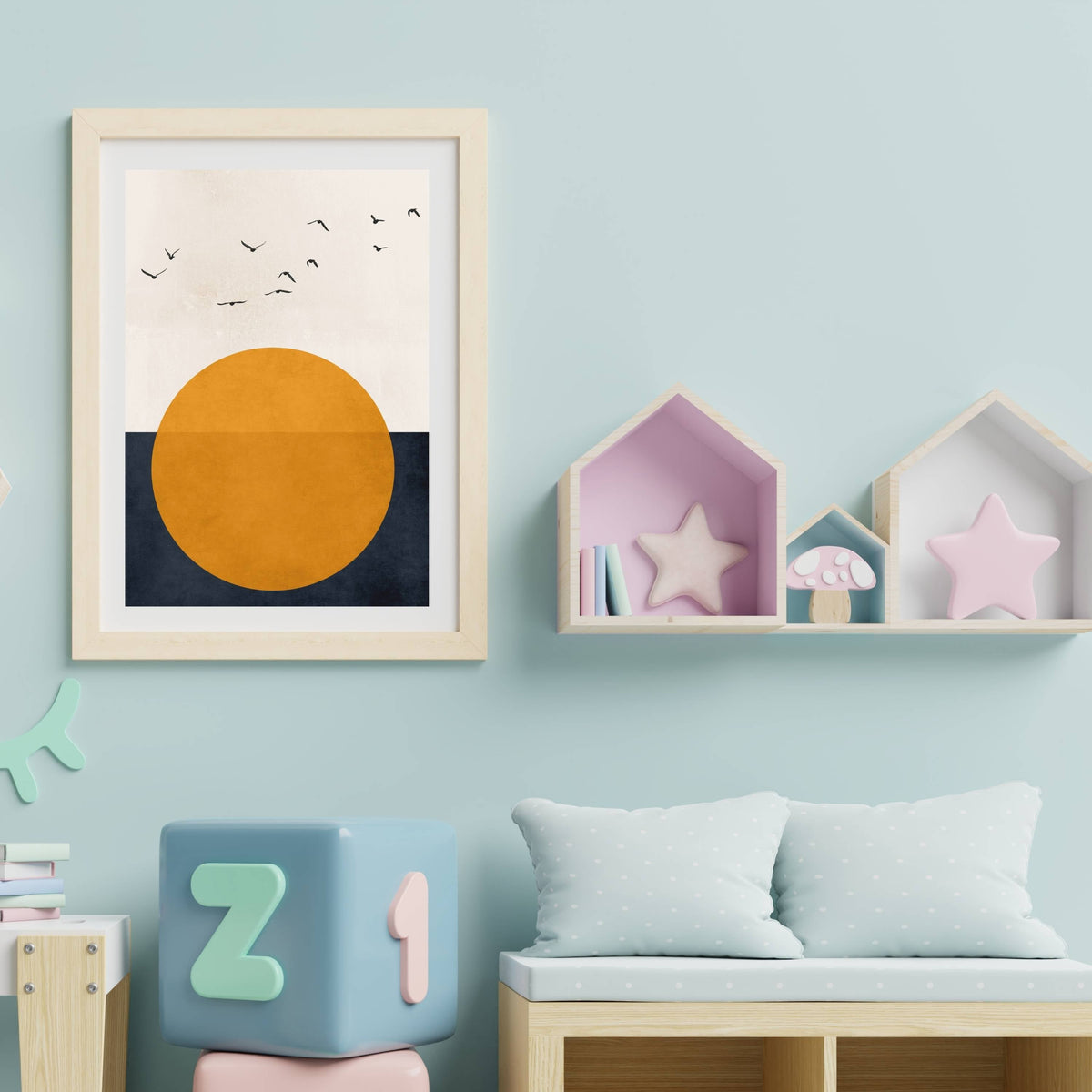 Fairford Curve Bird Wall Art Print — gallery image 11