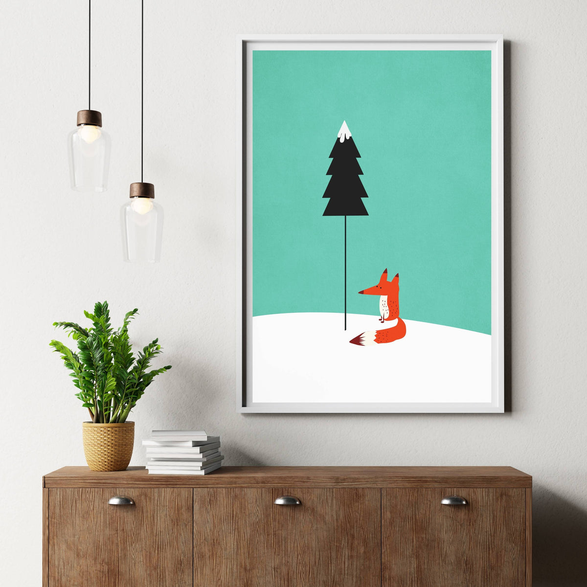 Acorn Curve Forest Wall Art Print — gallery image 4