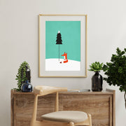 Acorn Curve Forest Wall Art Print — gallery image 13