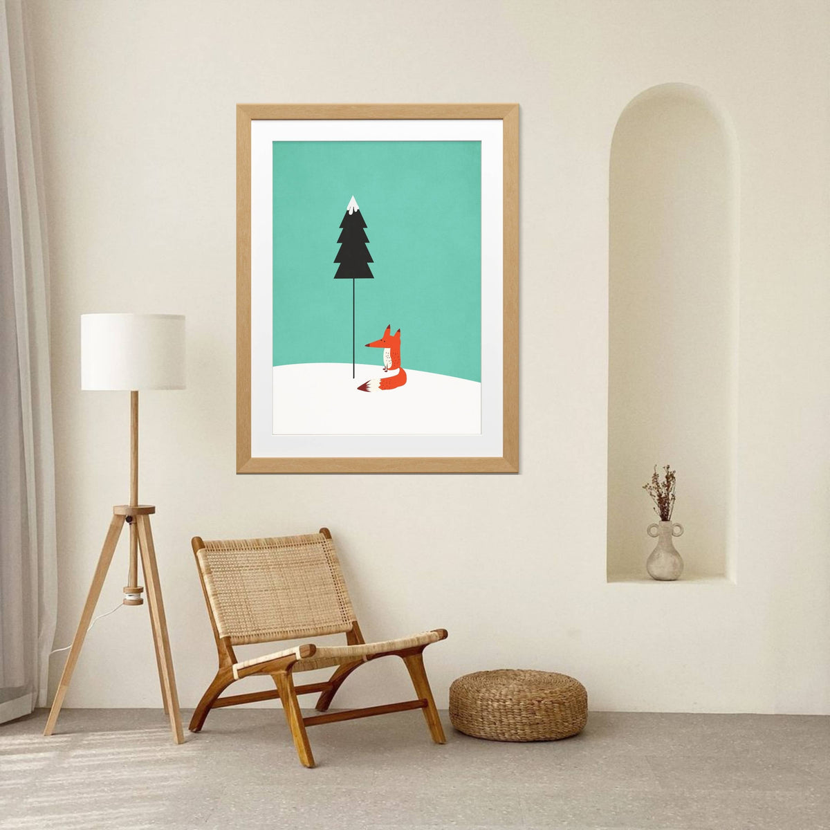 Acorn Curve Forest Wall Art Print — gallery image 15