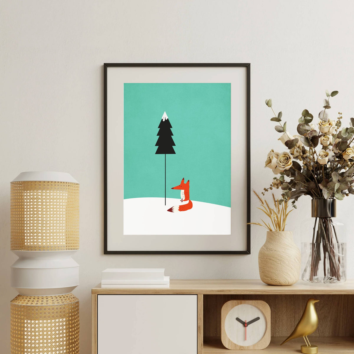 Acorn Curve Forest Wall Art Print — gallery image 12