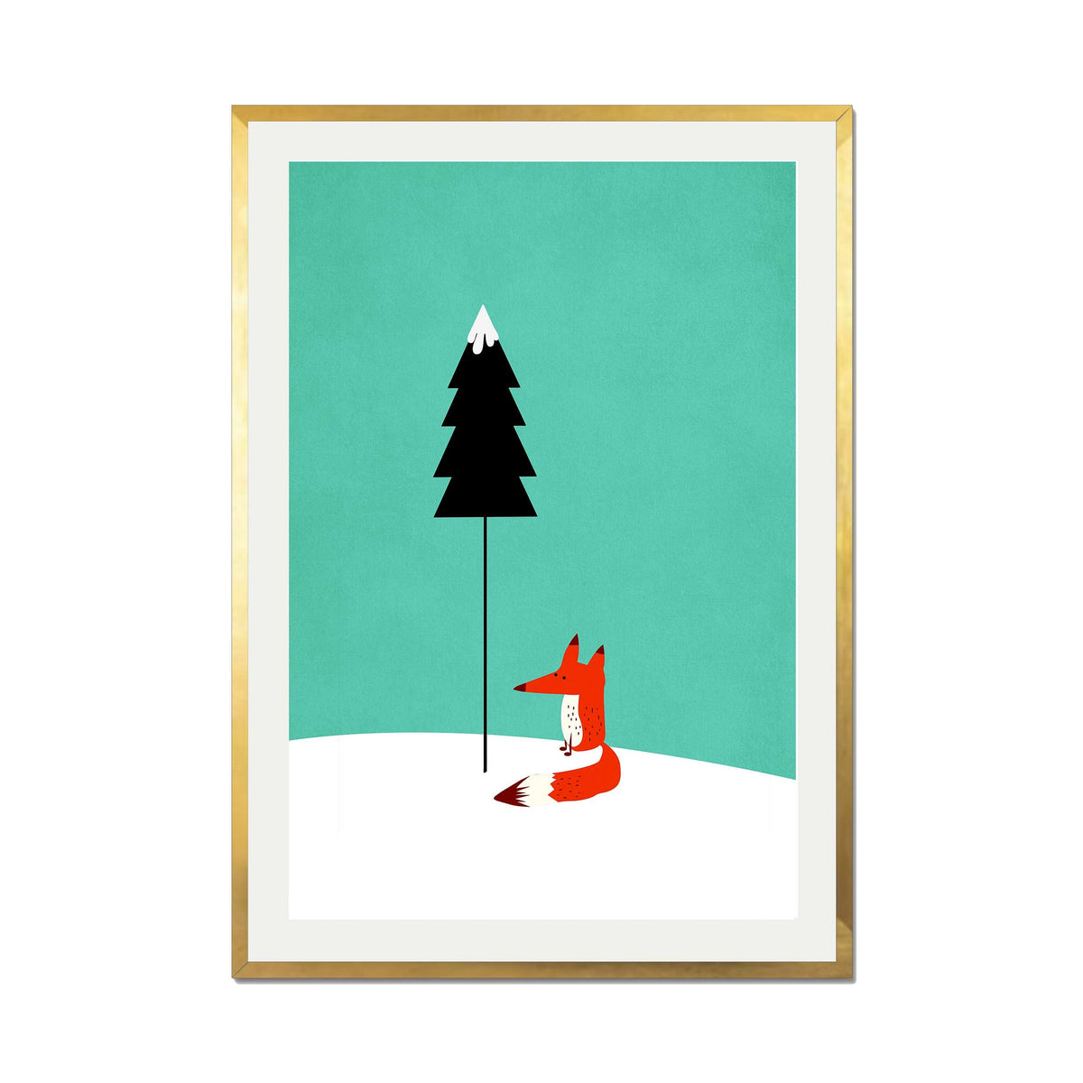 Acorn Curve Forest Wall Art Print — gallery image 41