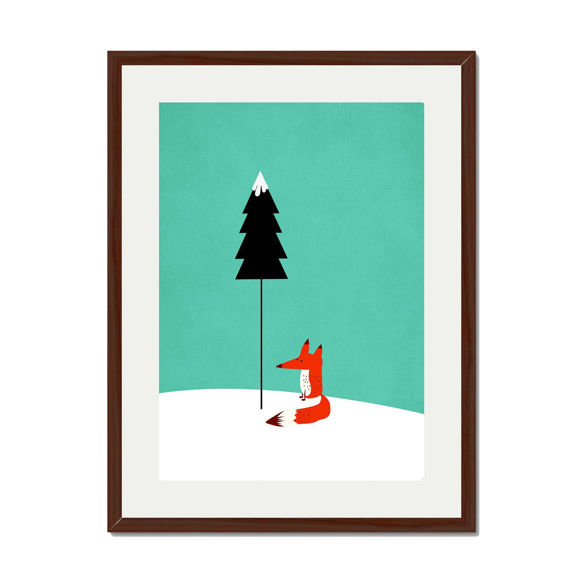 Acorn Curve Forest Wall Art Print — gallery image 29