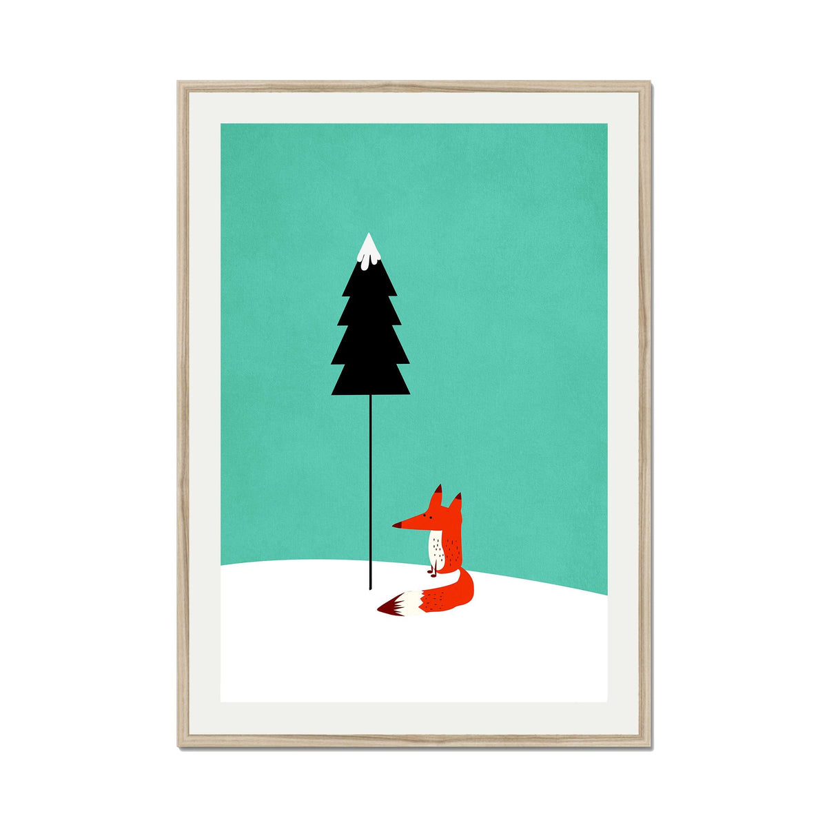 Acorn Curve Forest Wall Art Print — gallery image 45