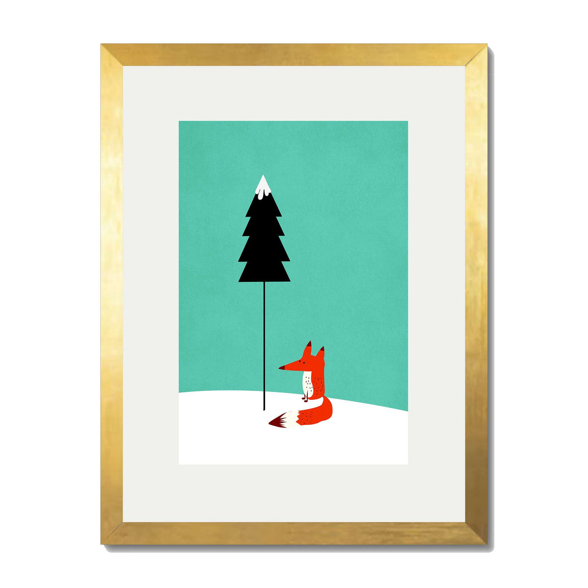 Acorn Curve Forest Wall Art Print — gallery image 38