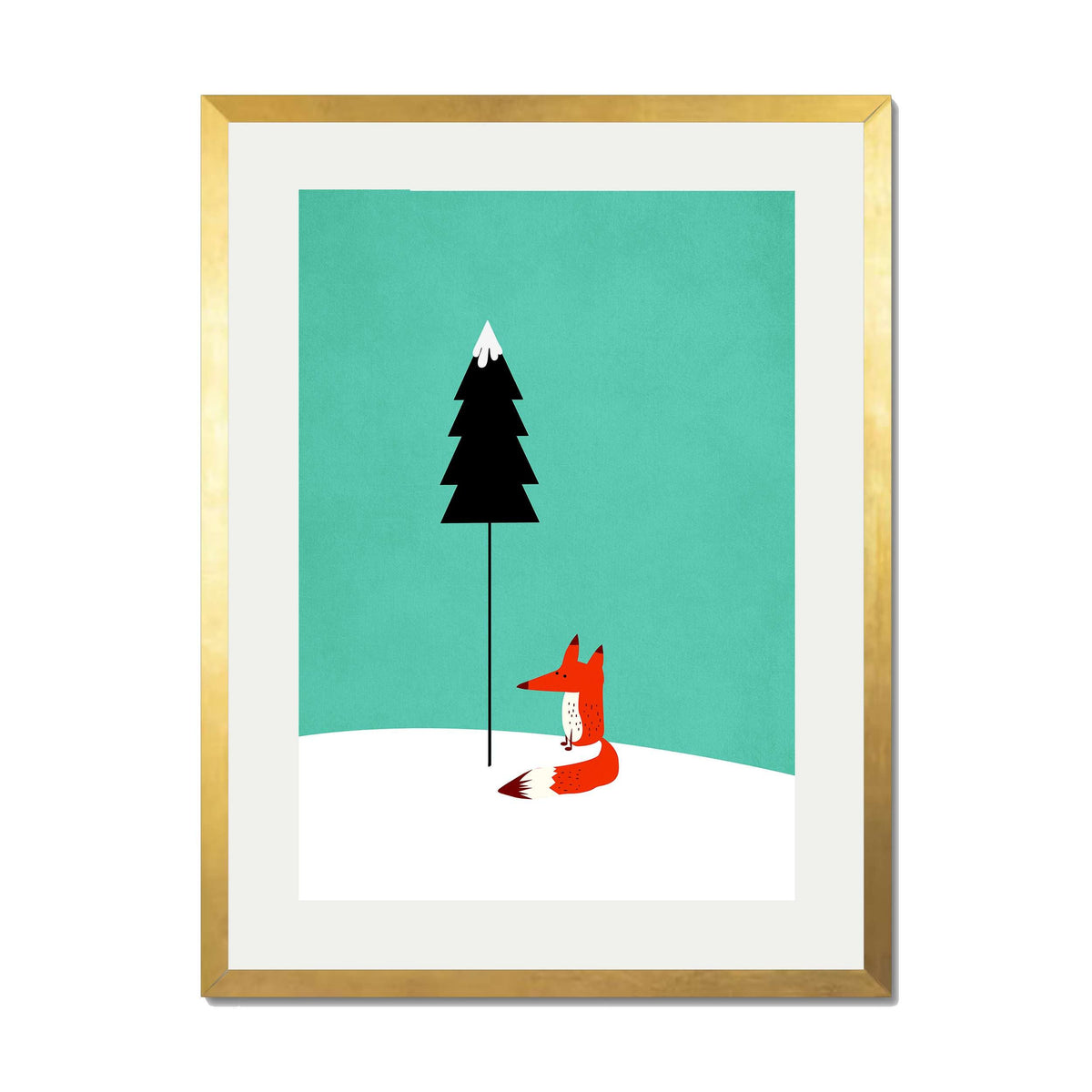 Acorn Curve Forest Wall Art Print — gallery image 39