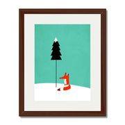 Acorn Curve Forest Wall Art Print — gallery image 27