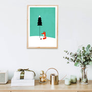 Acorn Curve Forest Wall Art Print — gallery image 7