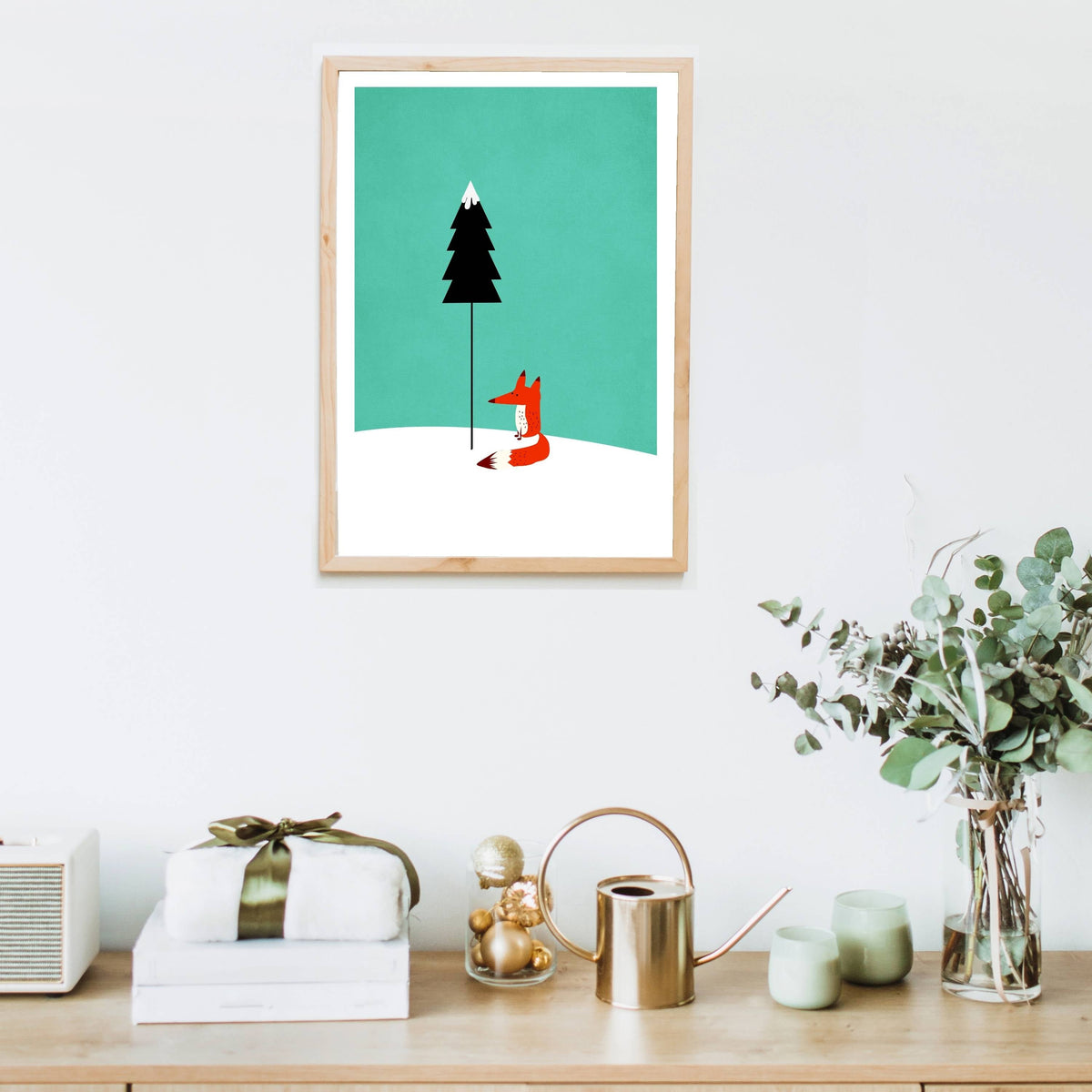 Acorn Curve Forest Wall Art Print — gallery image 7