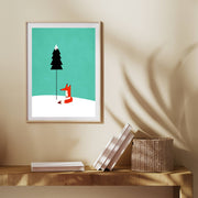 Acorn Curve Forest Wall Art Print — gallery image 6