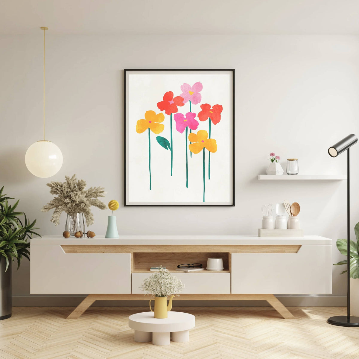 Eversley Curve Floral Wall Art Print — gallery image 13