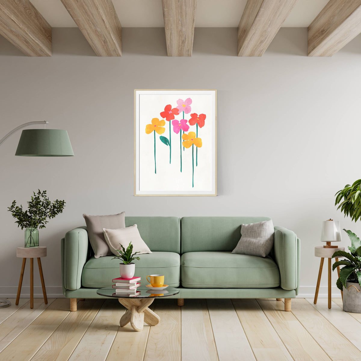 Eversley Curve Floral Wall Art Print — gallery image 12