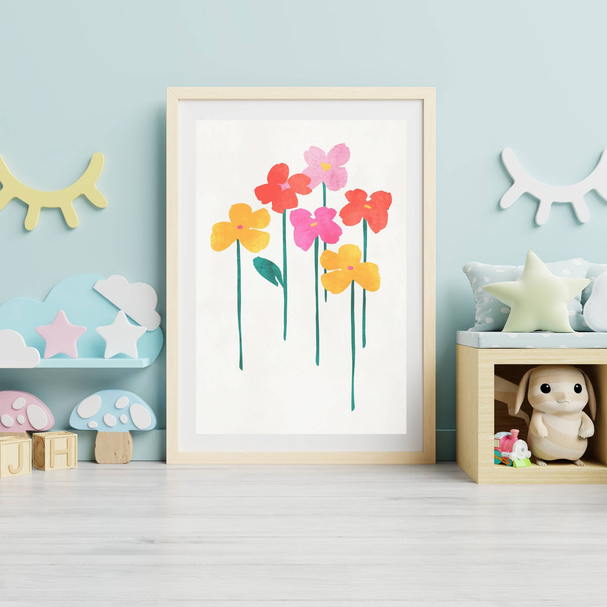 Eversley Curve Floral Wall Art Print — gallery image 3