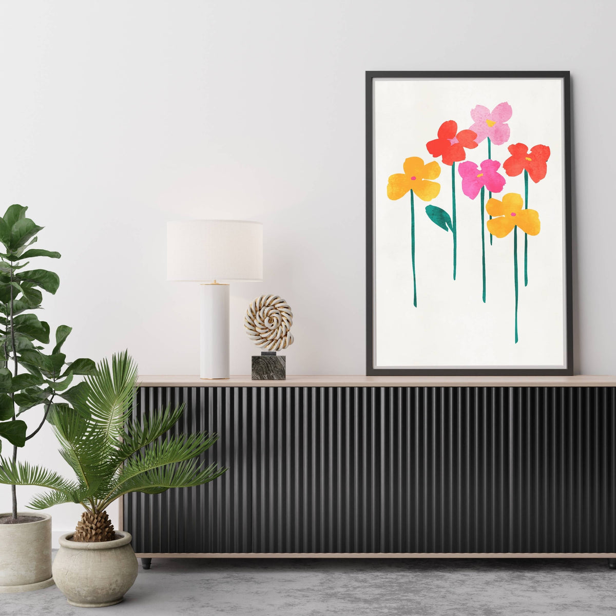 Eversley Curve Floral Wall Art Print — gallery image 16