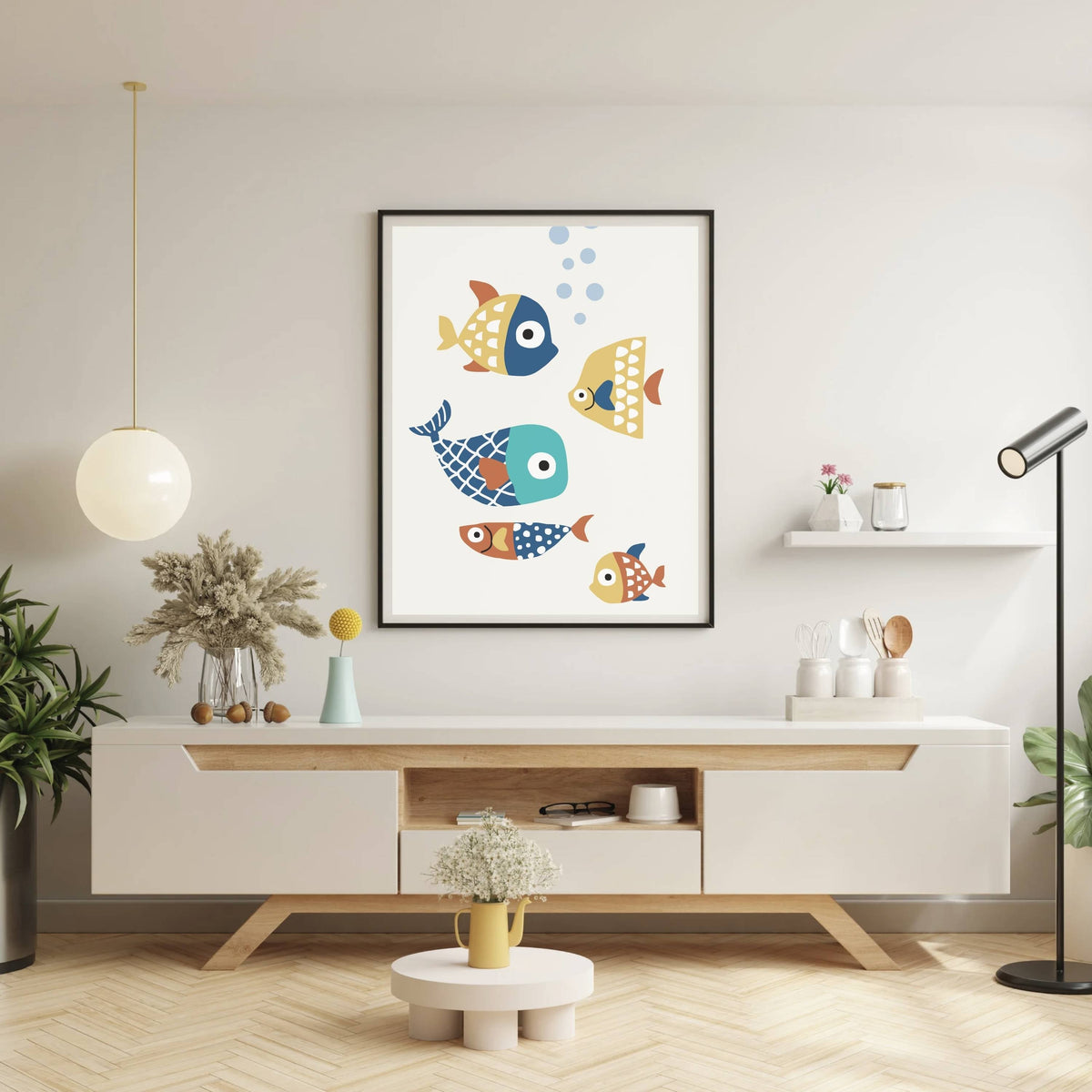 Greystone Curve Fish Wall Art Print — gallery image 8