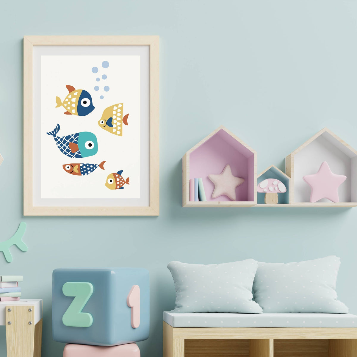 Greystone Curve Fish Wall Art Print — gallery image 14
