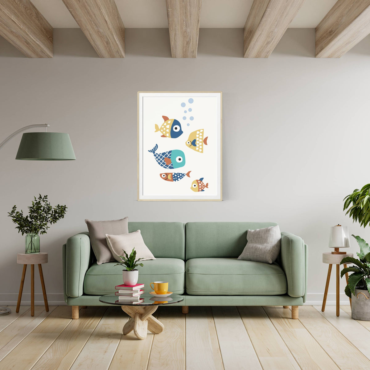 Greystone Curve Fish Wall Art Print — gallery image 7