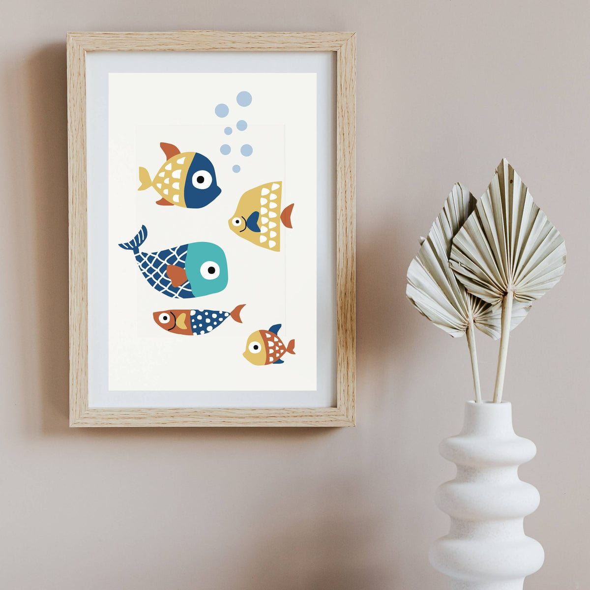 Greystone Curve Fish Wall Art Print — gallery image 2