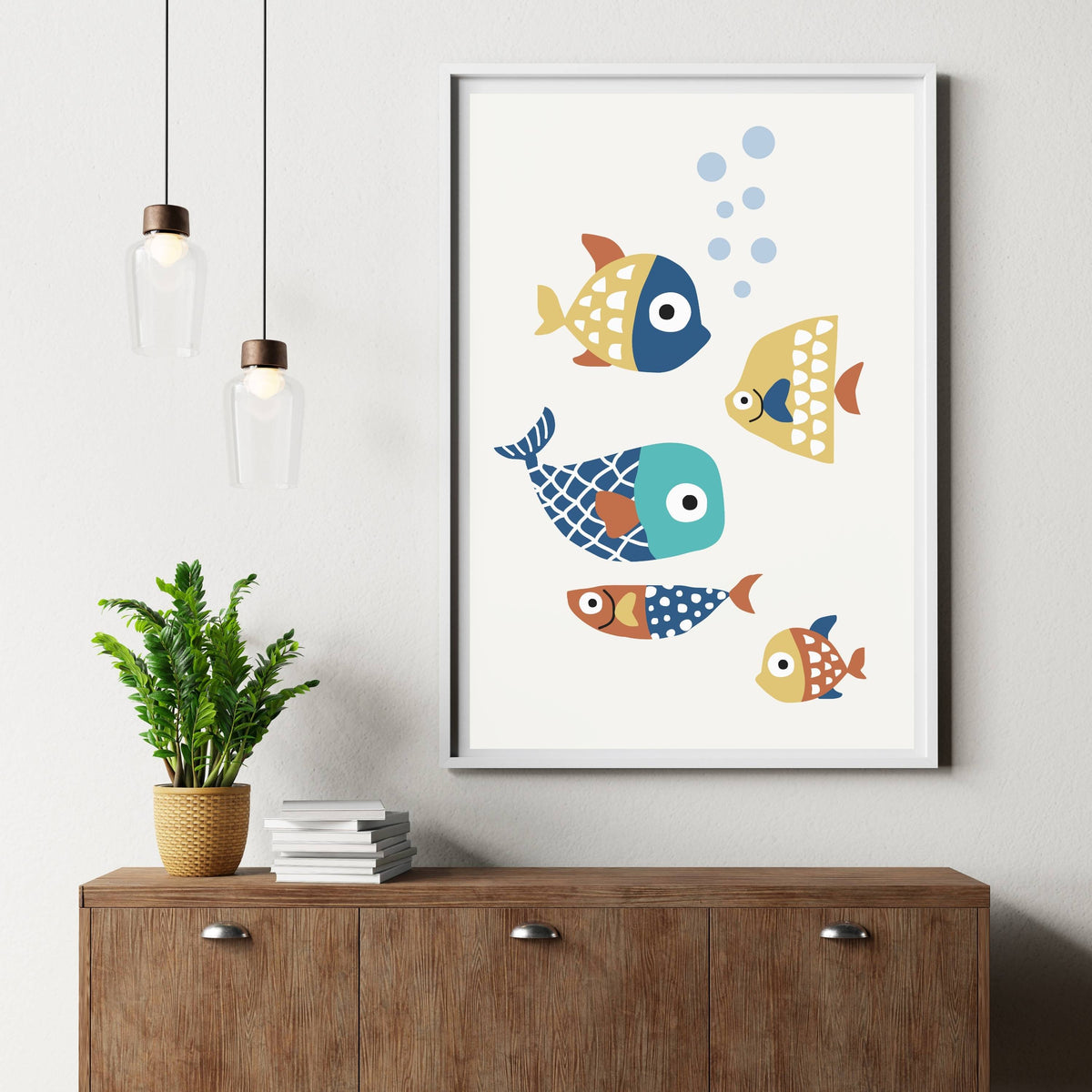 Greystone Curve Fish Wall Art Print — gallery image 5