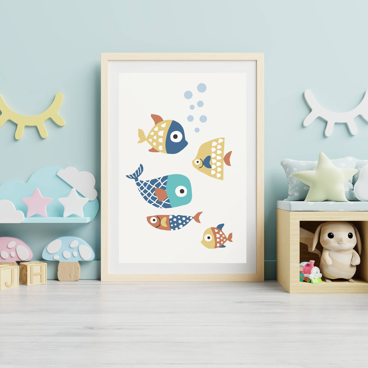 Greystone Curve Fish Wall Art Print — gallery image 17