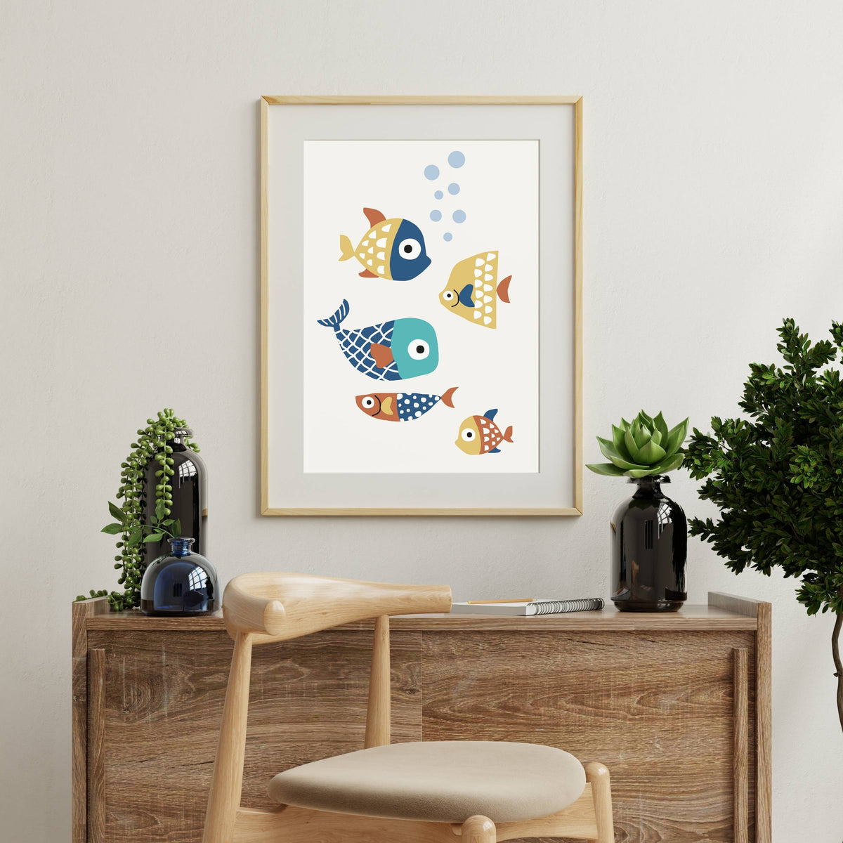 Greystone Curve Fish Wall Art Print — gallery image 15