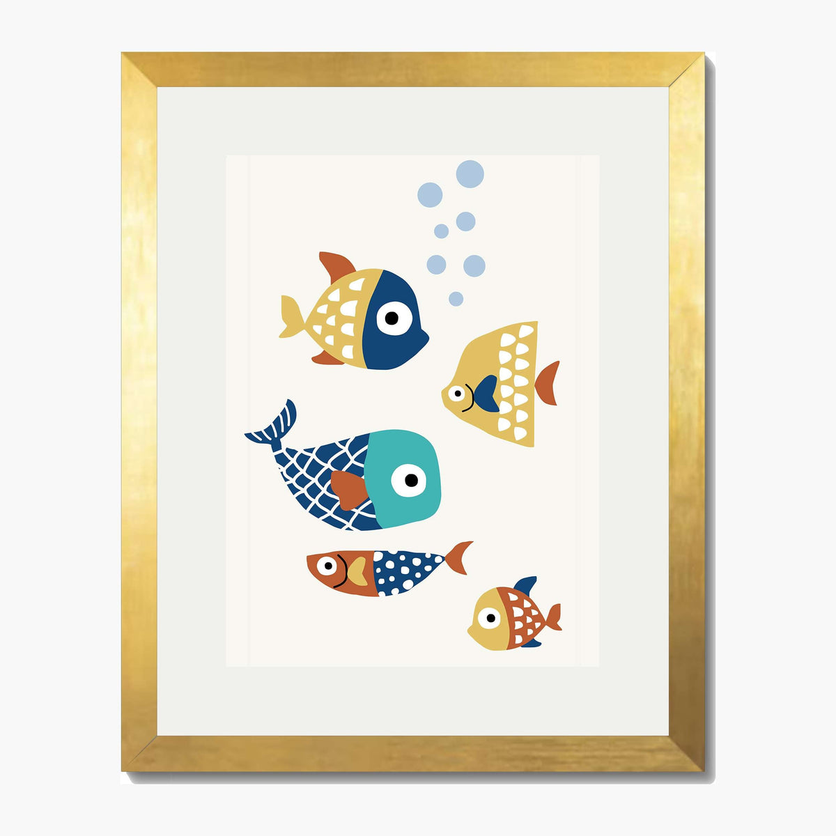 Greystone Curve Fish Wall Art Print — gallery image 1