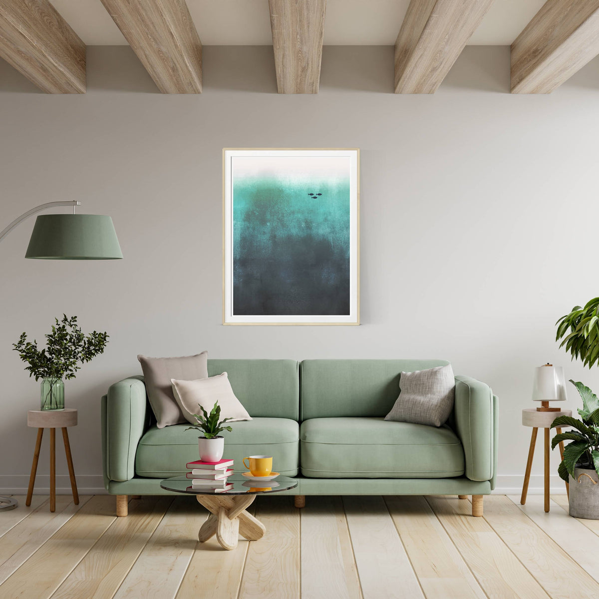 Elmsford Curve Fish Wall Art Print — gallery image 3