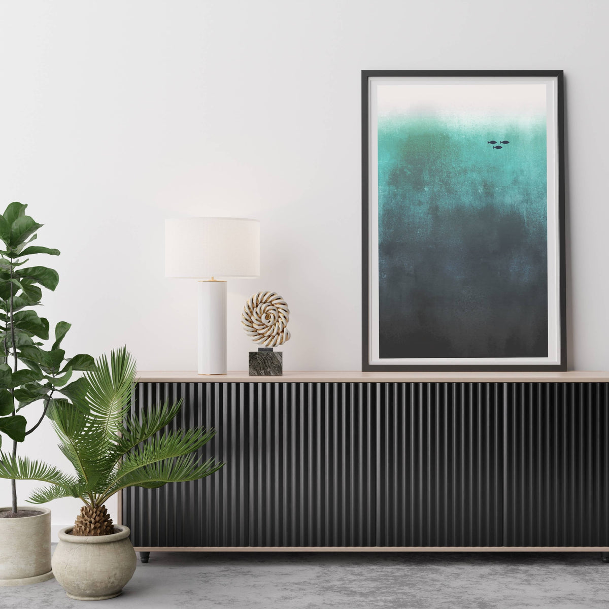 Elmsford Curve Fish Wall Art Print — gallery image 5