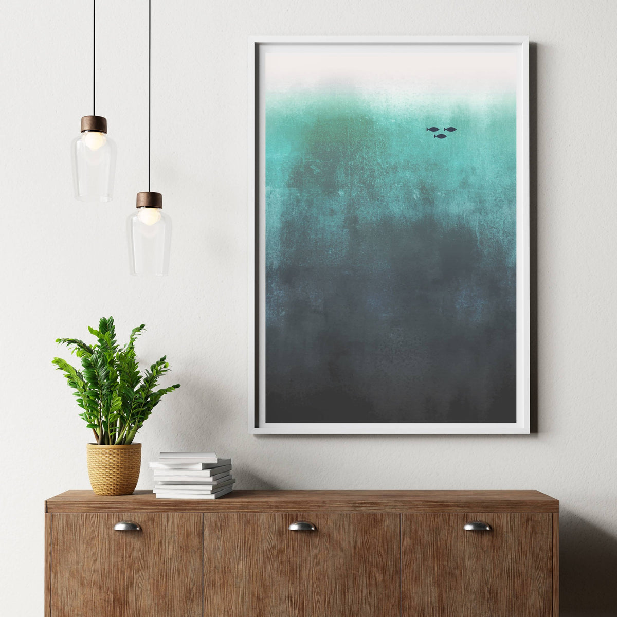 Elmsford Curve Fish Wall Art Print — gallery image 2