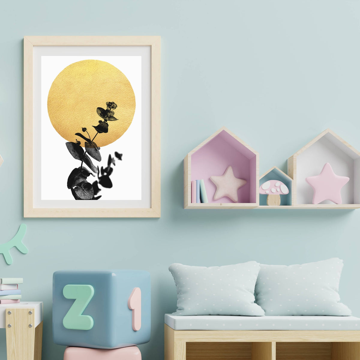 
Foxglove Curve Botanical Wall Art Print — photo 18