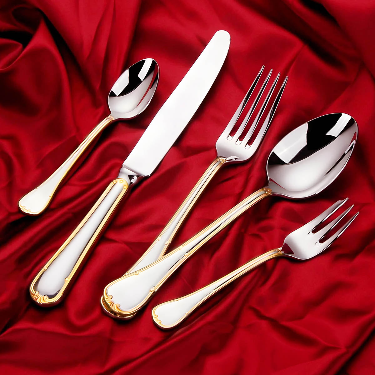 Blackthorn Curve Stainless Steel Flatware Set — gallery image 3