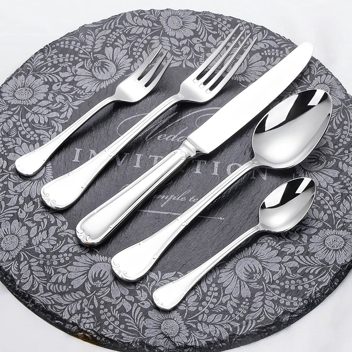 Blackthorn Curve Stainless Steel Flatware Set — gallery image 4