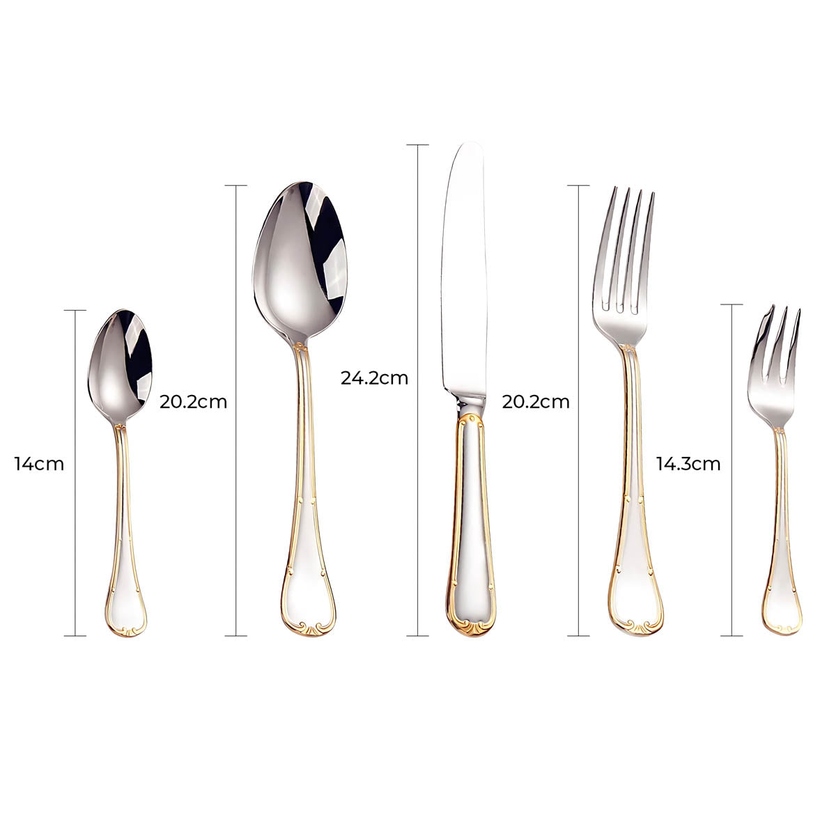 Blackthorn Curve Stainless Steel Flatware Set — gallery image 13