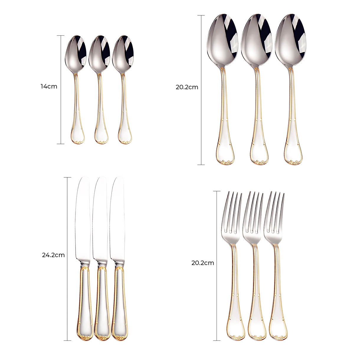 Blackthorn Curve Stainless Steel Flatware Set — gallery image 16
