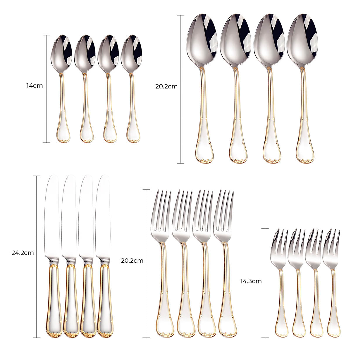 Blackthorn Curve Stainless Steel Flatware Set — gallery image 19