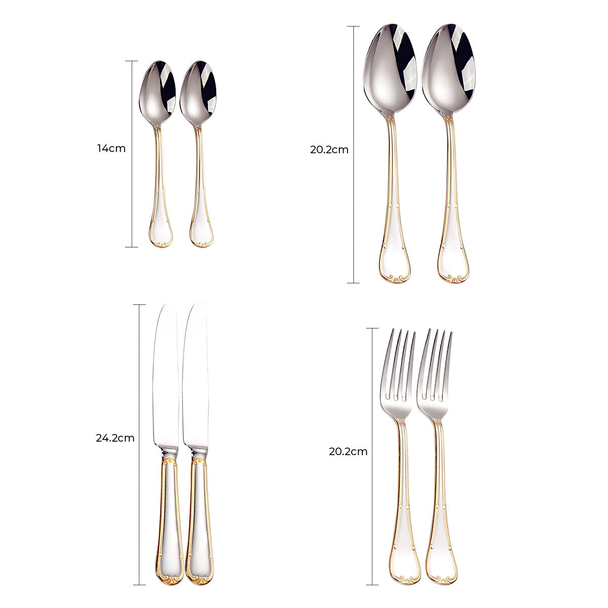 Blackthorn Curve Stainless Steel Flatware Set — gallery image 14