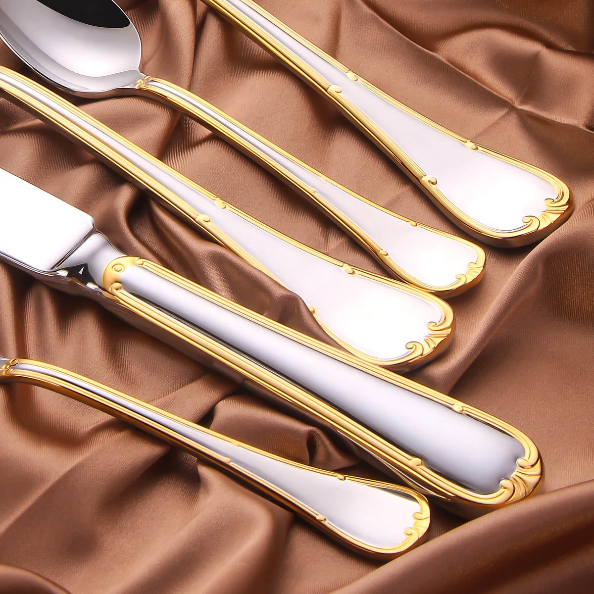 Blackthorn Curve Stainless Steel Flatware Set — gallery image 11