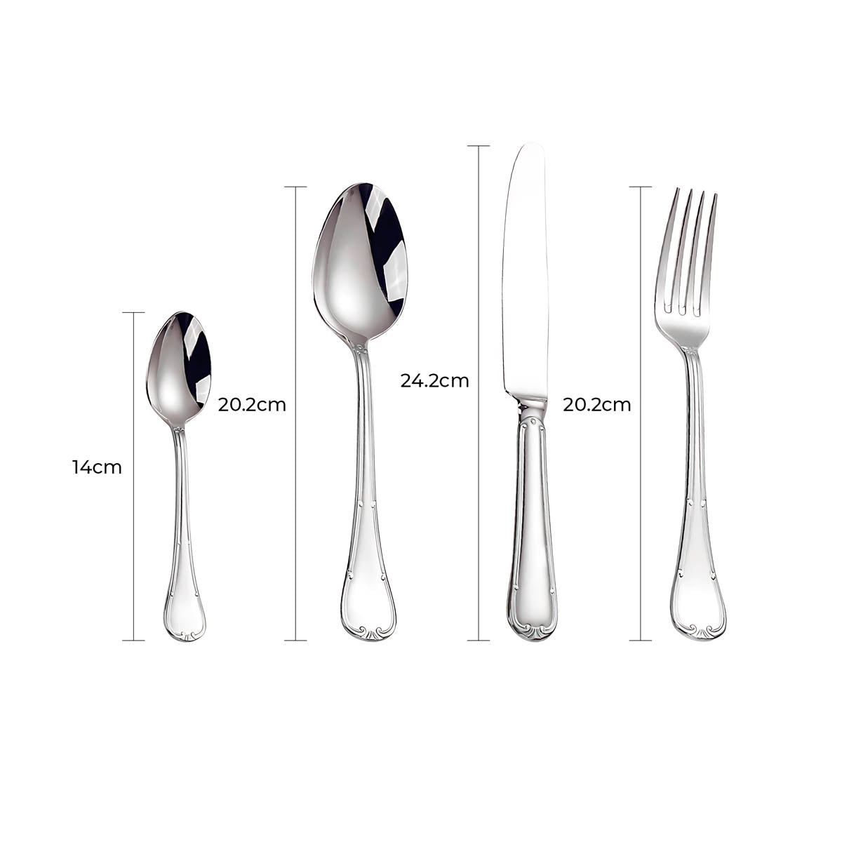 Blackthorn Curve Stainless Steel Flatware Set — gallery image 22